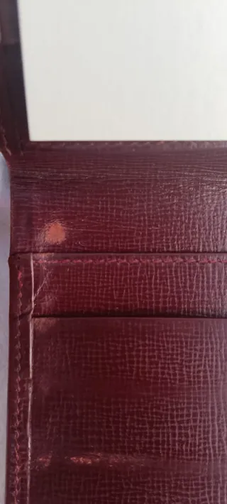 Portafoglio Cartier Uomo Pelle Bordeaux