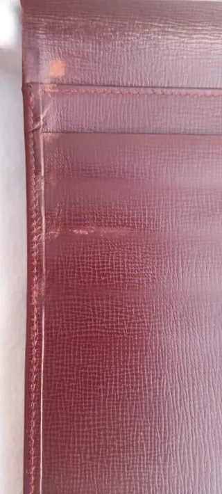 Portafoglio Cartier Uomo Pelle Bordeaux