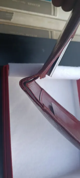 Portafoglio Cartier Uomo Pelle Bordeaux