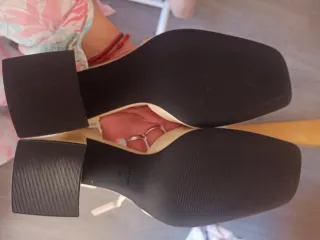 Sandalias tacón Lefties beige talla 37