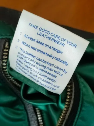 Giubbotto Pelle Triumph Uomo Nero