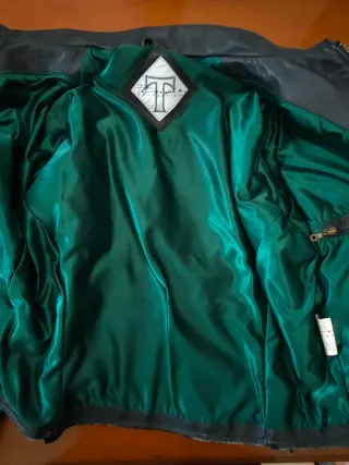 Giubbotto Pelle Triumph Uomo Nero