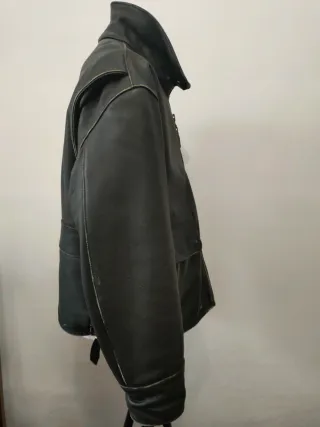 Giubbotto Pelle Triumph Uomo Nero