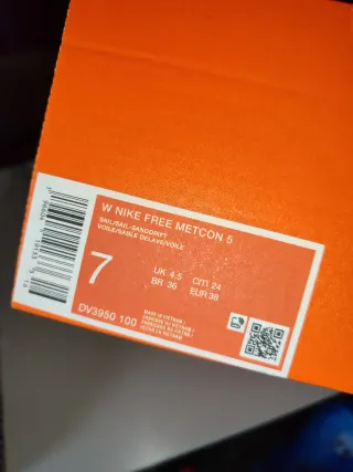 Nike Free Metcon 5 Mujer T38 Nuevas