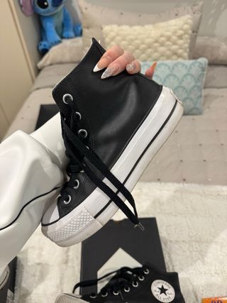 Converse All Star Botas Negras Plataforma