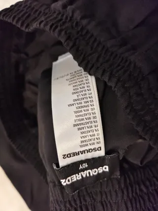 Pantalón Dsquared2 negro niño T.10 (140cm)