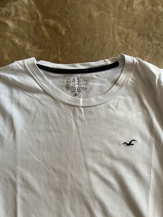 Camiseta Hollister Blanca Talla S