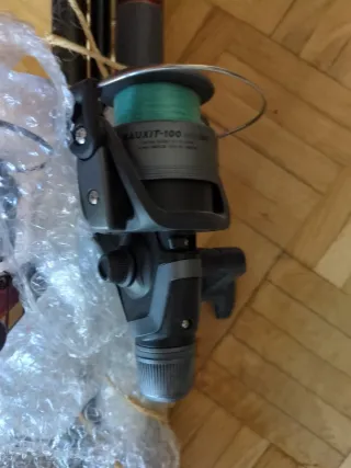 Cañas de pescar con carrete