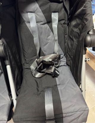 Carro gemelar Maclaren negro y gris