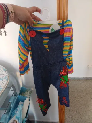 Disfraz Chucky Bebé Talla 12-24m