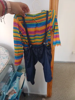 Disfraz Chucky Bebé Talla 12-24m