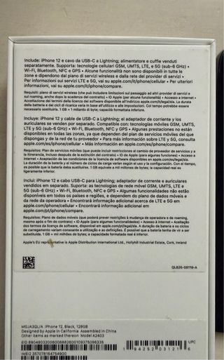 iPhone 12 Negro con Caja Original