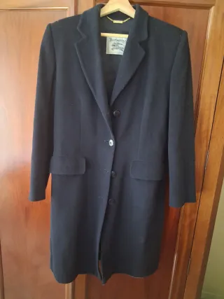 Abrigo sra burberry azul