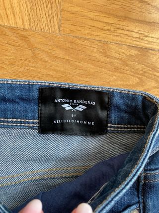 Vaqueros Antonio Banderas Hombre Azul