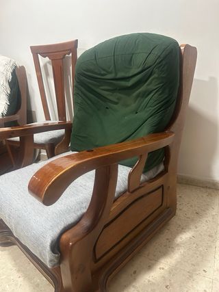 Sofá 3 plazas vintage + 2 individuales