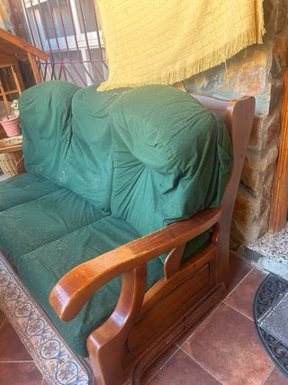 Sofá 3 plazas vintage + 2 individuales