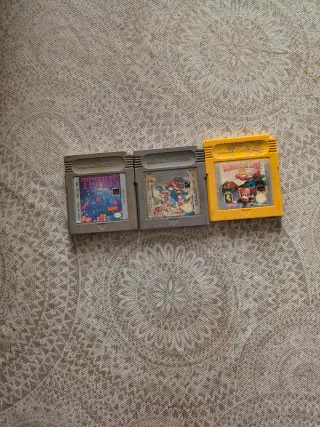 Cartuchos Game Boy: Tetris, Mario, Donkey Kong