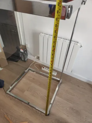 Mesa Escritorio Cristal y Metal