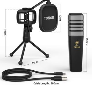 Micrófono USB TONOR Cardioide PC