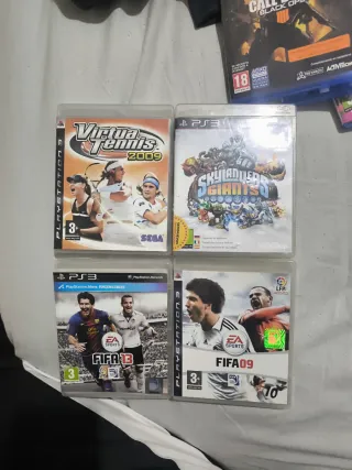 Lote 4 Juegos PS3: FIFA 13, FIFA 09, Virtua Tennis