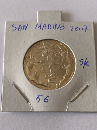 Moneda plata 5€ San Marino 2007
