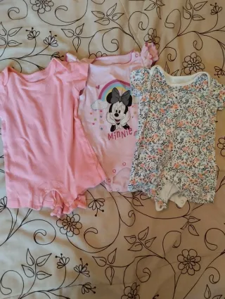 Lote 3 pijamas menina verão 6/9m