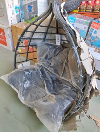 Sillón Colgante Suspendido de Ratán Natural