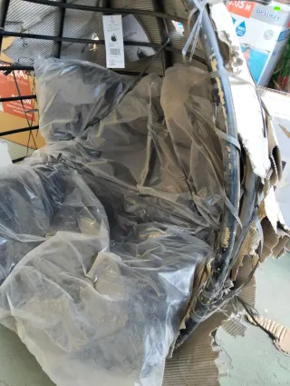 Sillón Colgante Suspendido de Ratán Natural