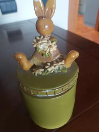 Barattolino coniglio portagioie