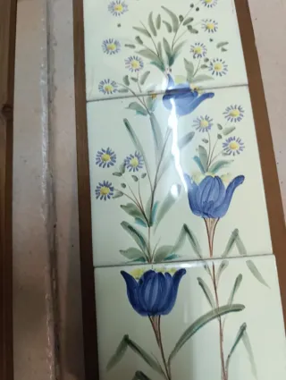 Quadri Decorativi Fiori in Legno e Ceramica