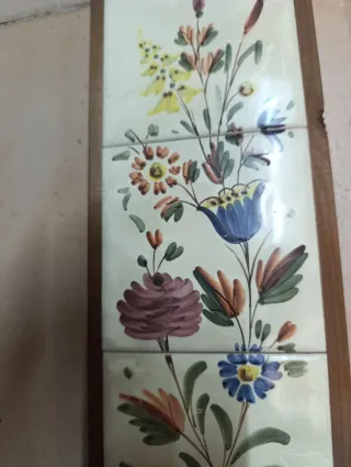 Quadri Decorativi Fiori in Legno e Ceramica