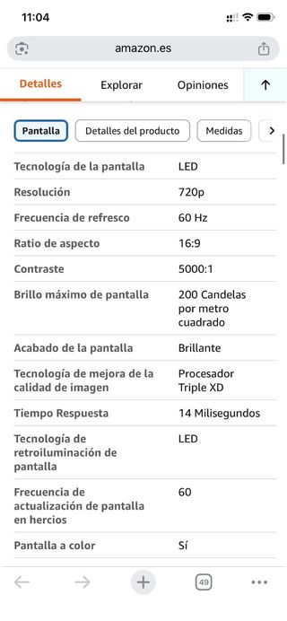 TELEVISION MONITOR LG 24TL510S 61 cm