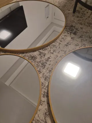 Set di tre specchi rotondi Jysk Rovere