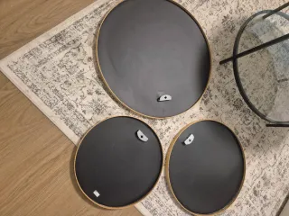 Set di tre specchi rotondi Jysk Rovere