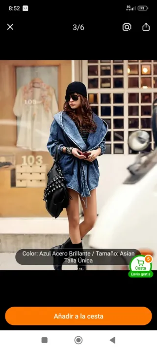 Chaqueta vaquera con capucha