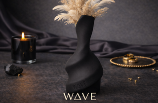 Vaso Esculpido Moderno Preto