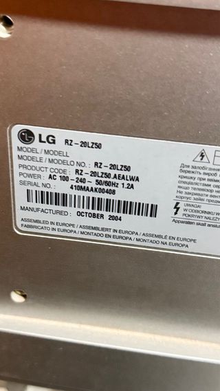 TV LG Flatron R2-20LZ50