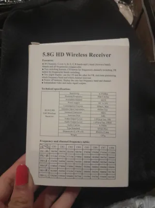 RC-HD 5.8G HD Receptor Inalámbrico