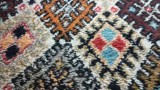 Alfombra Marroquí Lana Beige Multicolor