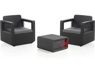 Set Muebles Salón Shaf Venus Tête à Tête conjunto