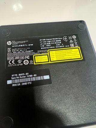 Grabadora DVD Externa HP