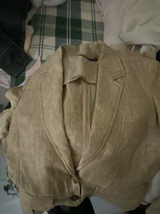 Blazer Zara Negro Mujer