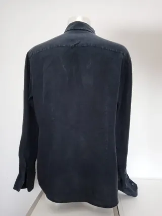 Camicia Romeo Gigli Uomo Lino Blu Tg 54