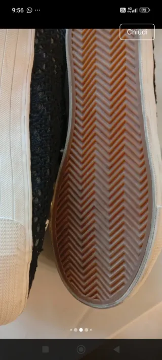 Sneakers Donna Tela Nera 39