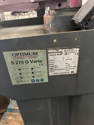 Sierra de cinta OPTIMUM