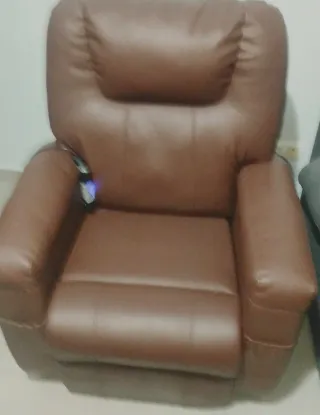 Sillón Marrón de Piel