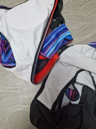 Bikini estampado rayas multicolor