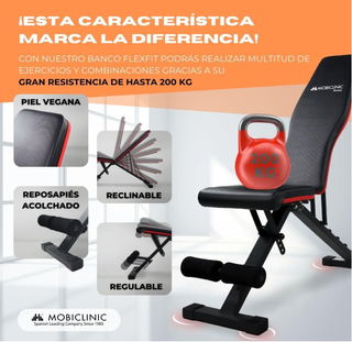 Banco de musculación Plegable
