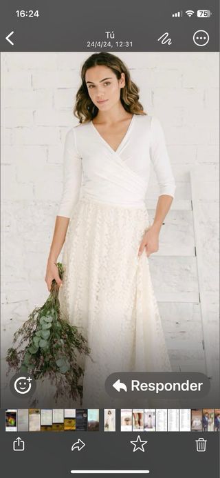 Vestido de Novia Vintage Blanco