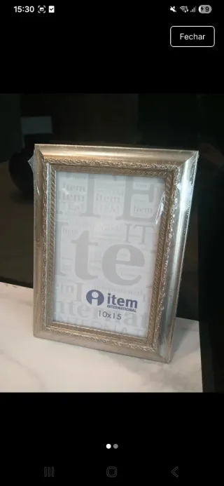 Moldura Prateada Item International 10x15